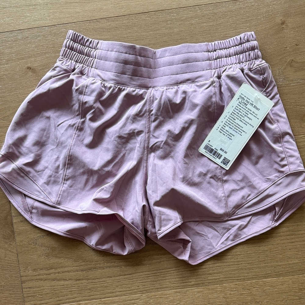 Lululemon Athletica Light Pink Athletic Shorts